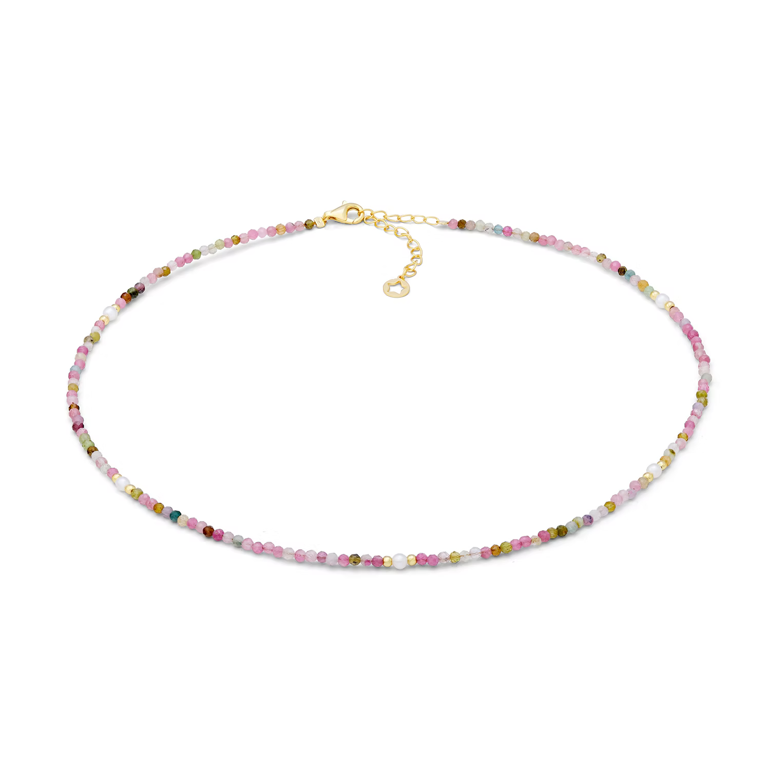 Girocollo argento dorato tormaline e perline Gift&Color GLA 289 COMETE|bonini-gioielli
