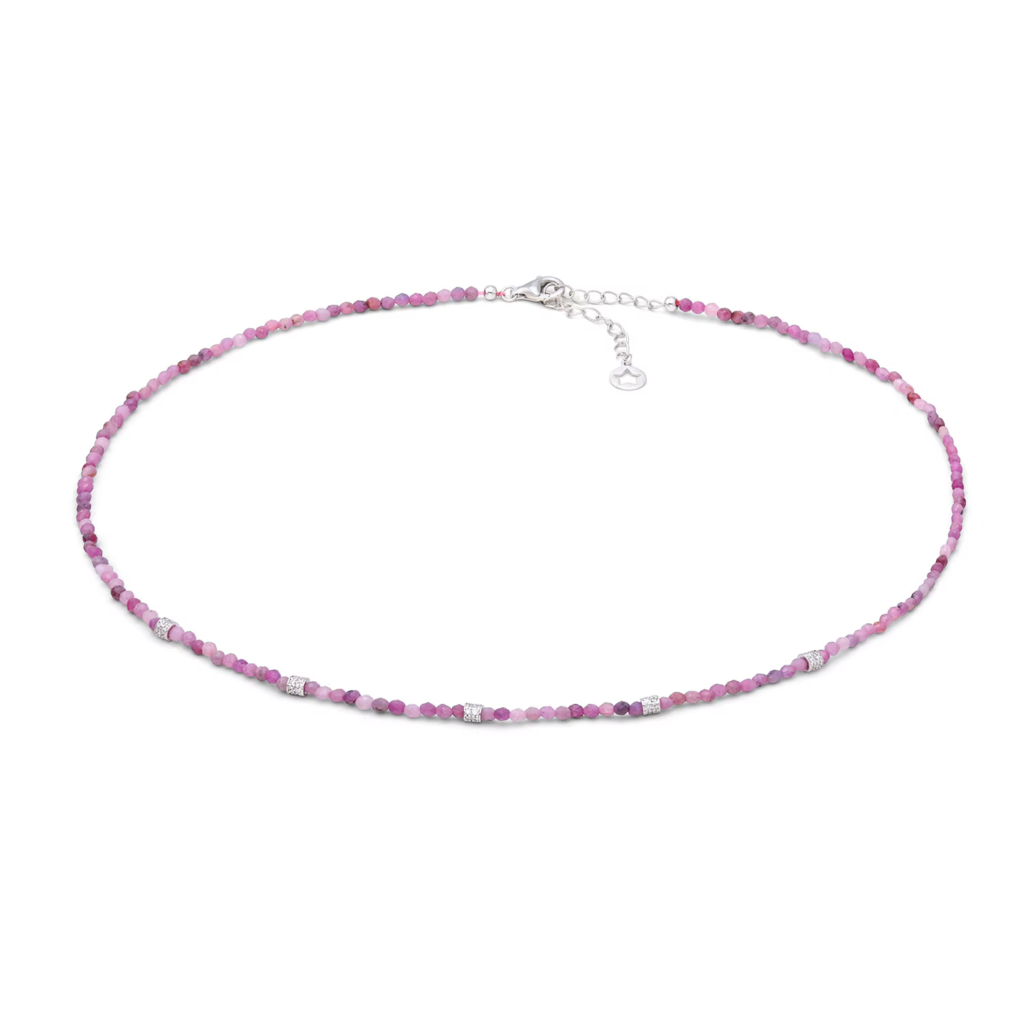 Girocollo argento, rubini e zirconi Gift & Colour GLA 296 COMETE|bonini-gioielli