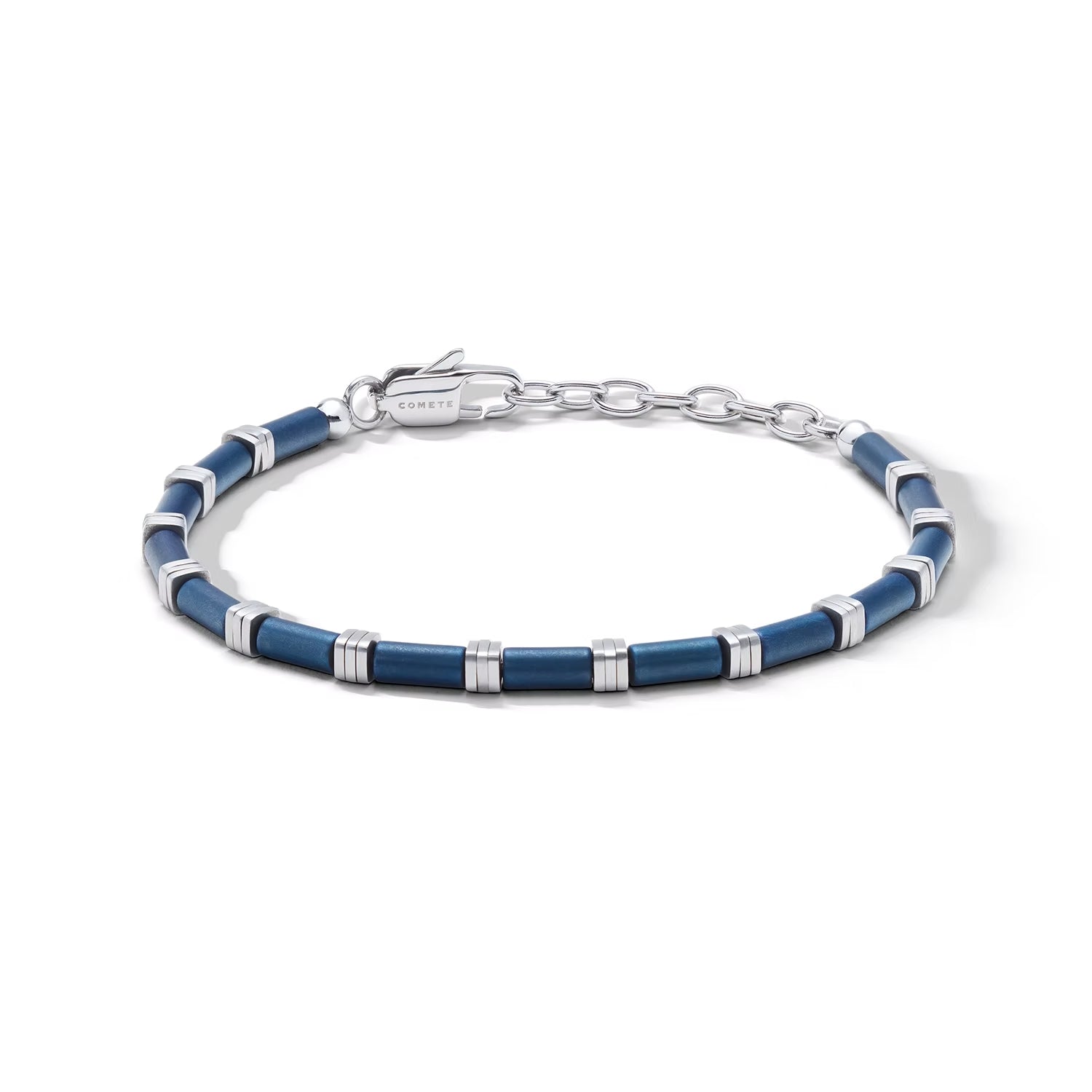 Bracciale Uomo acciaio, ematite blu UBR 1344 COMETE|bonini-gioielli