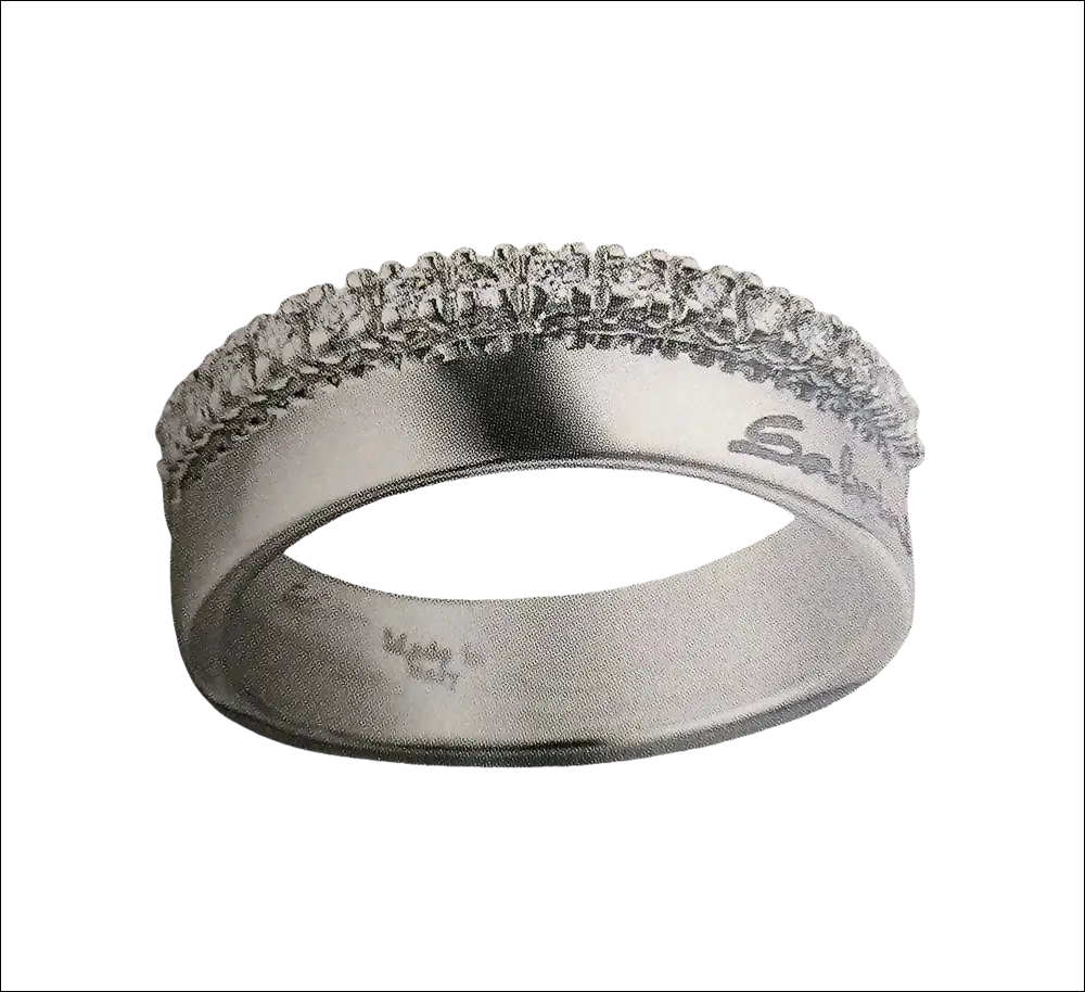Anello in argento con band diamante di 0,23 ct collezione Emozioni Salvini