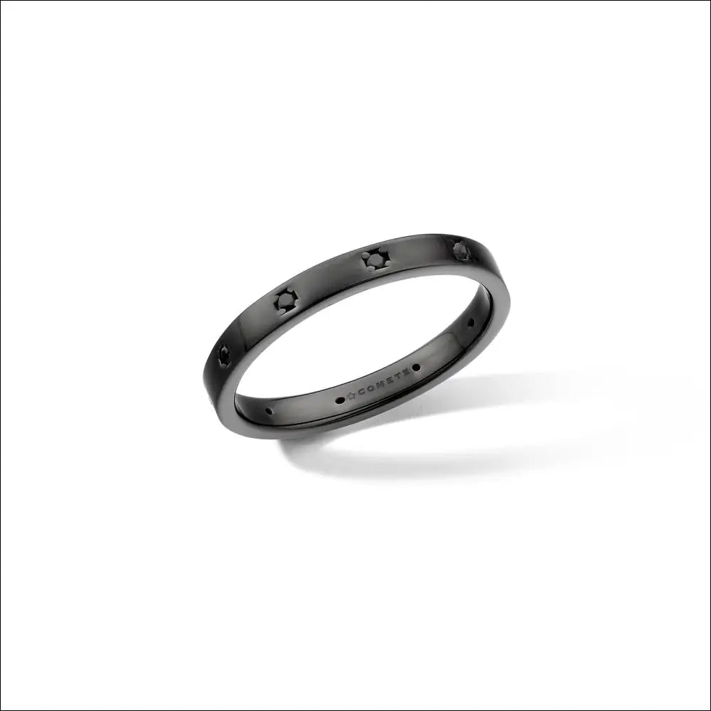 Anello Uomo argento, rutenio e zirconi COMETE UAN 131|bonini-gioielli