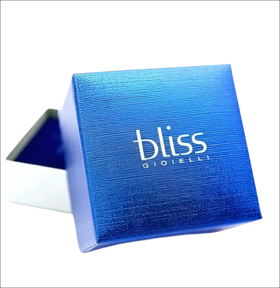 Scatola regalo blu con testo bliss e GIOIELLI per Bracciale Argento Donna bTIME