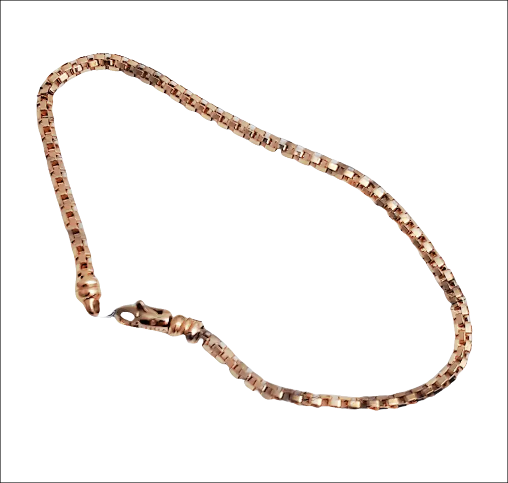 Collana a catena a box in oro rosa con chiusura a testa di serpente per Bracciale Oro Rosa Rockstar Glamour