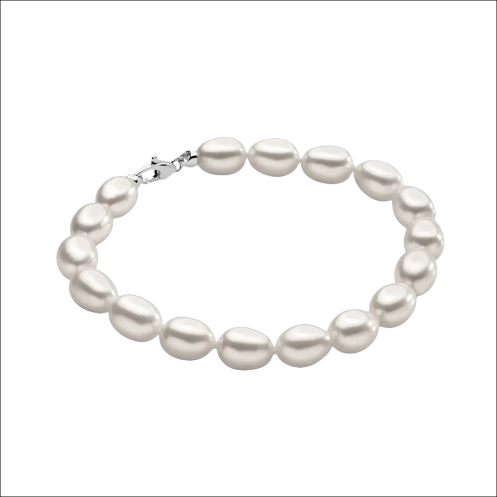 Bracciale Perle Bianche coltivate Ambrosia ABP 001|bnini-gioielli