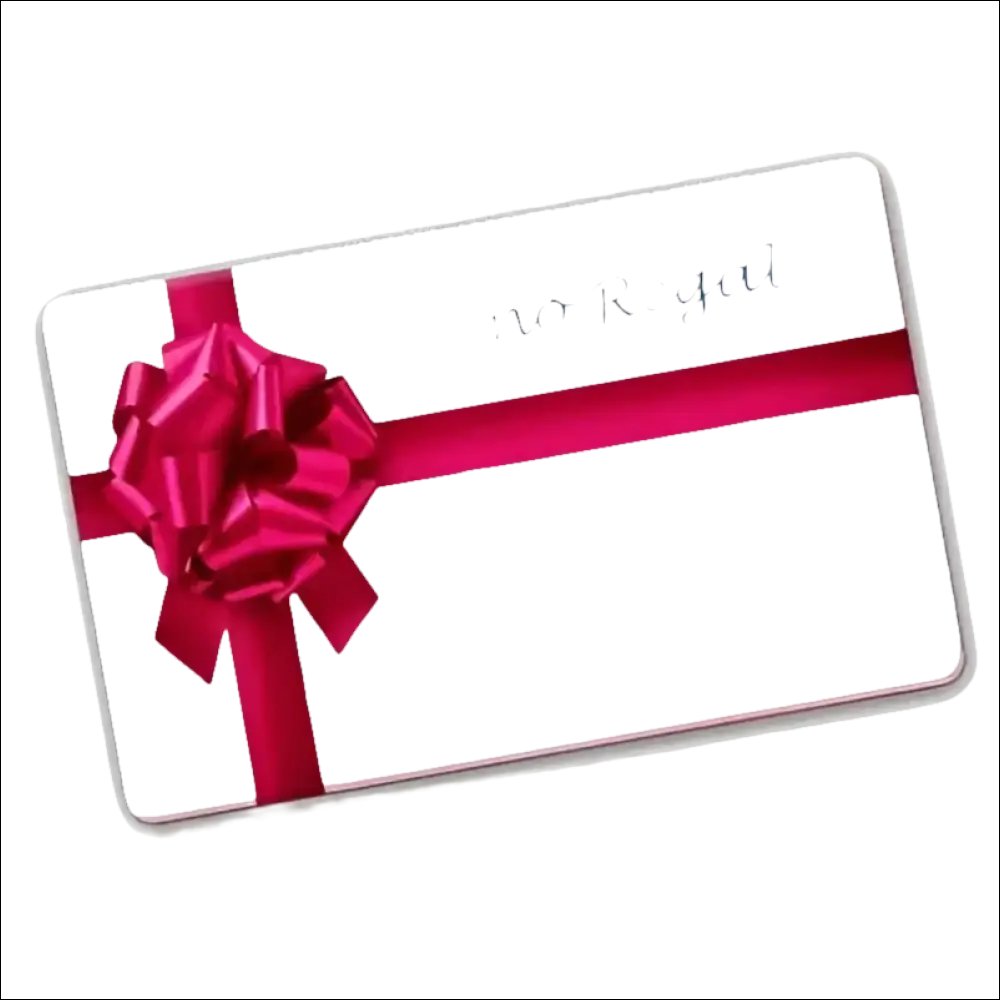 Gift card Buono Regalo da 50 € o da 100 € con nastro rosa decorativo