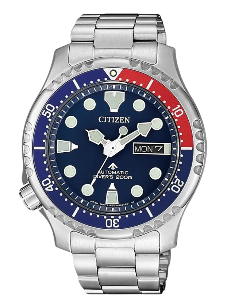 Orologio da immersione Citizen Promaster Automatic Divers 200m con quadrante blu e bezel rotante