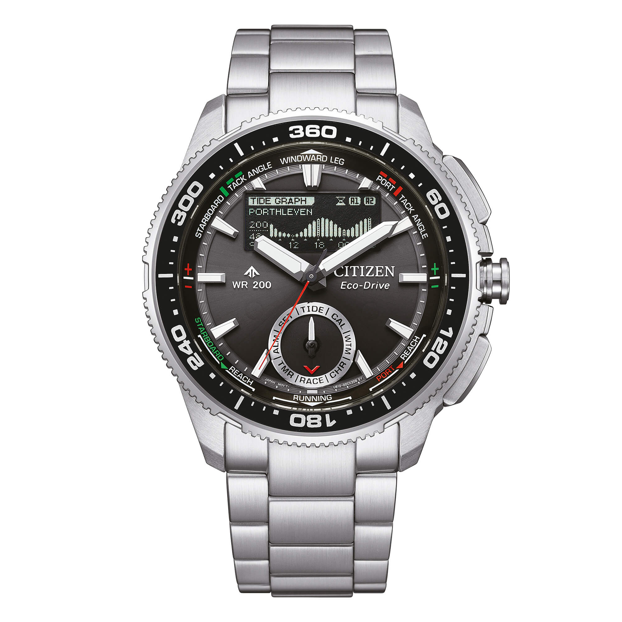 CITIZEN Promaster Eco-Drive New Wave Tracker acciaio JV3001-53E|bonini-gioielli