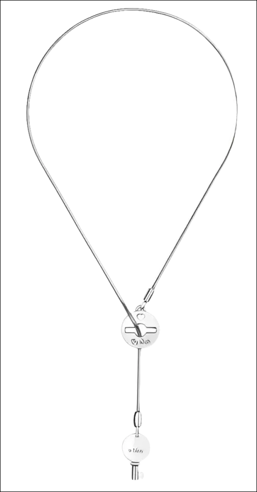 Collana Argento My Wish Chiave del Desiderio con pendente a forma di chiave in tono argento