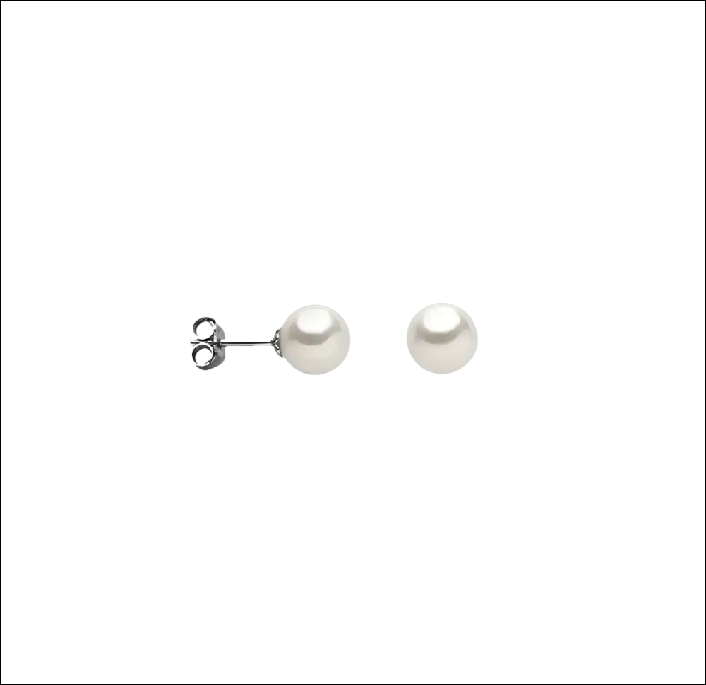 Orecchini COMETE con perle coltivate di 4-4,5mm, eleganza senza tempo