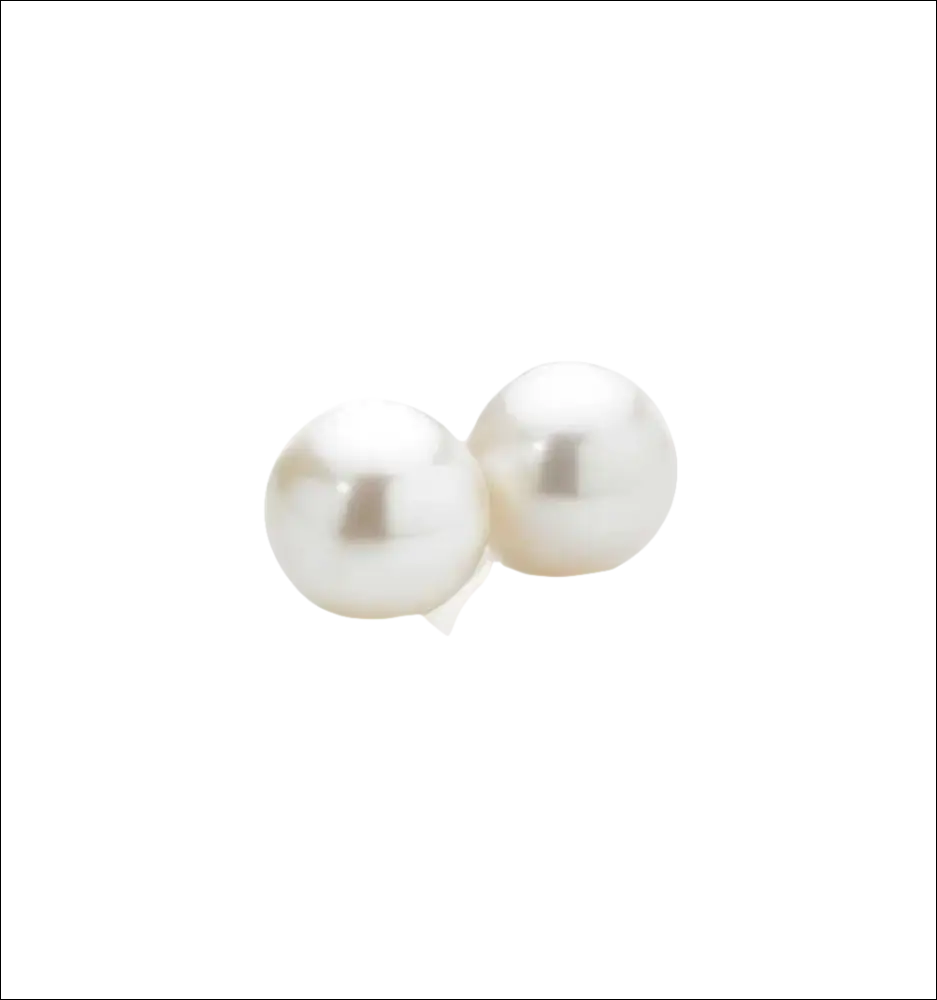 Due perle di Akoya lucenti in oro bianco per Orecchini Akoya in Oro Bianco