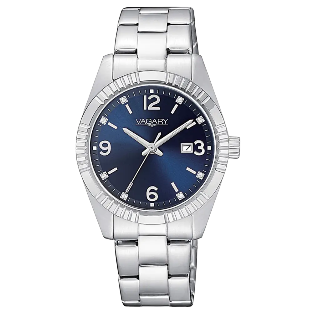 Orologio Vagary donna Timeless Lady IU2-219-71 silver con quadrante blu e diamanti