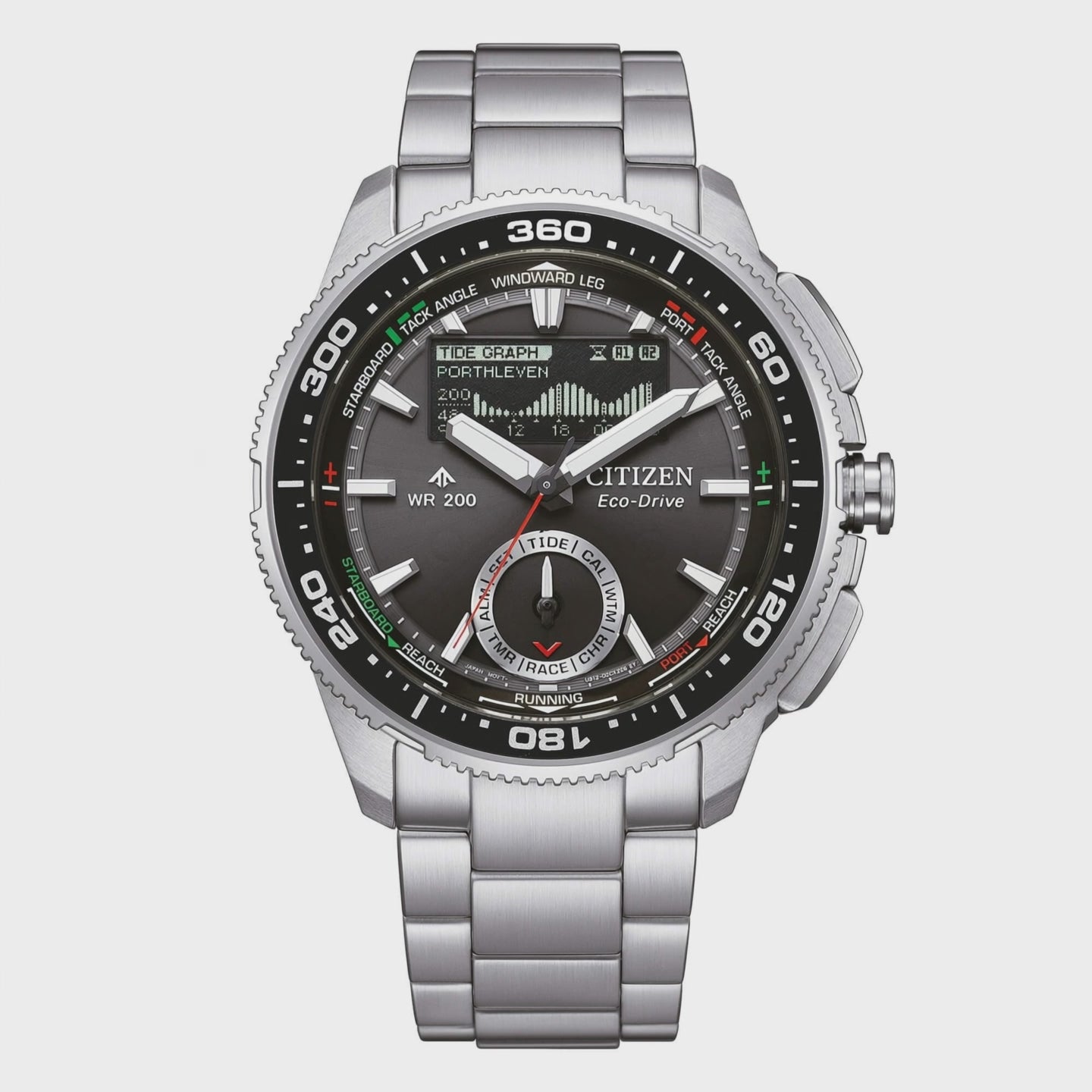 CITIZEN Promaster Eco-Drive New Wave Tracker acciaio JV3001-53E|bonini-gioielli