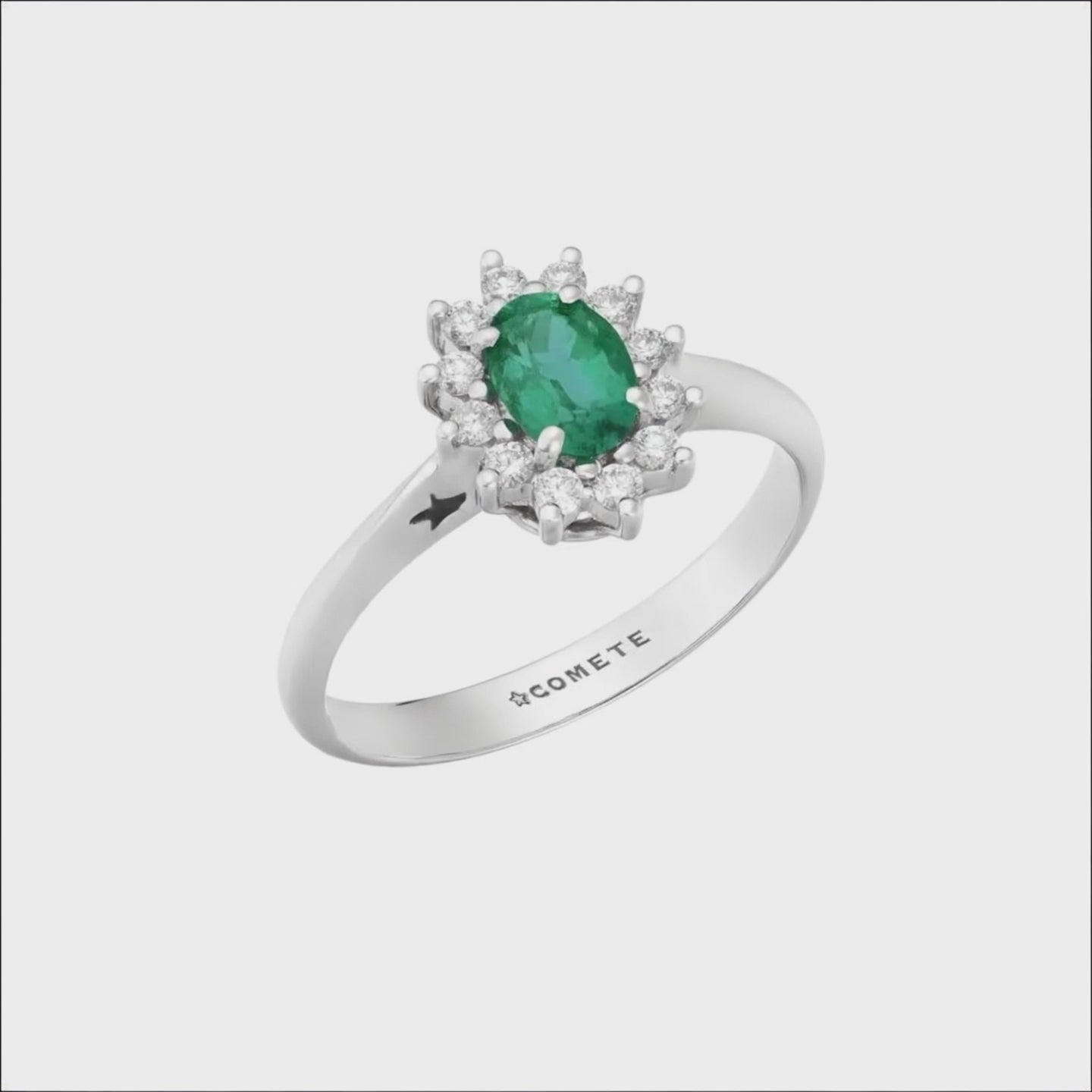 Anello smeraldo e diamanti Comete ANB 2750 S1|bonini-gioielli