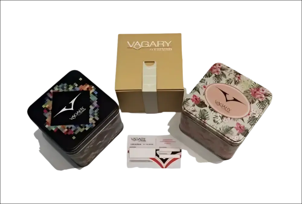 Scatole per orologi e certificato di garanzia Orologio VAGARY Quartz IE6-716-51